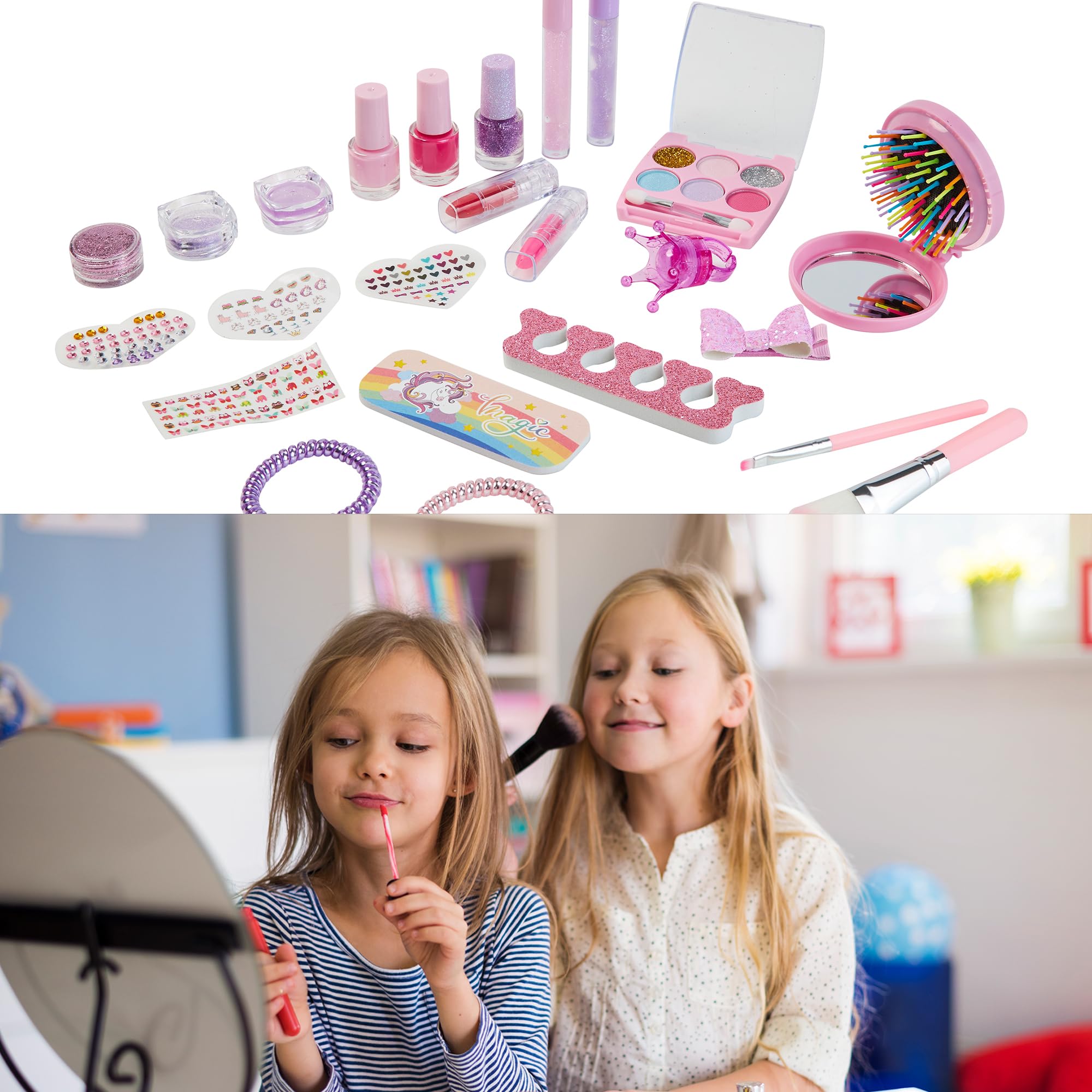 KreativeKraft Advent Calendar 2025 Girls Makeup Nail Polish Beauty Christmas Countdown Calendar Holiday Xmas Gifts for Girls (Be